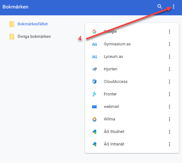 Chrome bokmärken exportera till annan dator